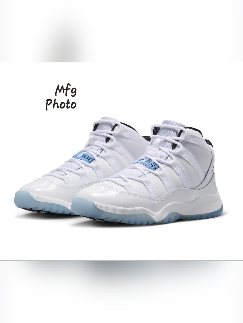 Nike Kids White and Light Blue High-Top Sneakers